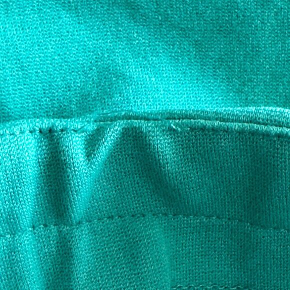 Women's L Zara Collection Cotton Blend Shorts SeaForm Green Zippers High Rise - Picture 11 of 11